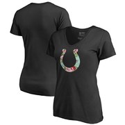 Add Indianapolis Colts NFL Pro Line by Fanatics Branded Women's Lovely V-Neck T-Shirt - Black To Your NFL Collection