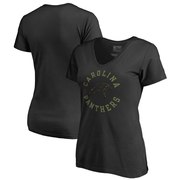 Add Carolina Panthers NFL Pro Line by Fanatics Branded Women's Camo Collection Liberty V-Neck T-Shirt – Black To Your NFL Collection