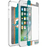 Miami Dolphins OtterBox iPhone 8/7/6/6s Symmetry Case with Alpha Glass Screen Protector