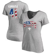 Add Alvin Kamara New Orleans Saints NFL Pro Line by Fanatics Branded Women's Banner Wave Name & Number T-Shirt – Heather Gray To Your NFL Collection