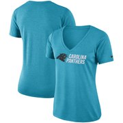 Add Carolina Panthers Nike Women's Performance V-Neck T-Shirt - Blue To Your NFL Collection