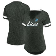 Add Detroit Lions Majestic Women's Plus Size Through Thick or Thin V-Notch T-Shirt – Charcoal To Your NFL Collection