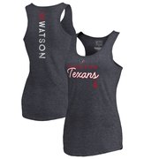 Order Deshaun Watson Houston Texans NFL Pro Line by Fanatics Branded Women's Resolute Tri-Blend Player Name & Number Tank Top - Navy at low prices.