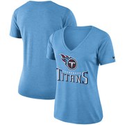 Add Tennessee Titans Nike Women's Performance V-Neck T-Shirt - Light Blue To Your NFL Collection