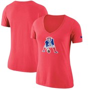 Add New England Patriots Nike Women's Historic Logo 2.0 Tri-Blend Mid V-Neck T-Shirt - Red To Your NFL Collection