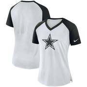 Add Dallas Cowboys Nike Women's Top V-Neck T-Shirt – White/Navy To Your NFL Collection