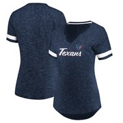 Add Houston Texans Majestic Women's Plus Size Through Thick or Thin V-Notch T-Shirt – Navy To Your NFL Collection