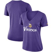 Add Minnesota Vikings Nike Women's Performance V-Neck T-Shirt - Heathered Purple To Your NFL Collection