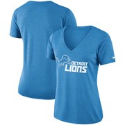 Add Detroit Lions Nike Women's Performance V-Neck T-Shirt - Blue To Your NFL Collection