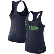 Add Seattle Seahawks Nike Women's Performance Tank Top – Heathered College Navy To Your NFL Collection