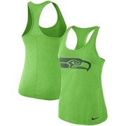 Add Seattle Seahawks Nike Women's Performance Tank Top – Heathered Neon Green To Your NFL Collection