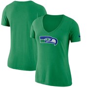 Add Seattle Seahawks Nike Women's Historic Logo 2.0 Tri-Blend Mid V-Neck T-Shirt - Green To Your NFL Collection