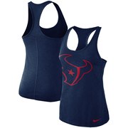 Order Houston Texans Nike Women's Logo Performance Tank Top – Heathered Navy at low prices.