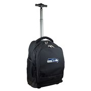 Seattle Seahawks 19'' Premium Wheeled Backpack - Black