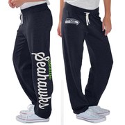 Add Seattle Seahawks G-III 4Her by Carl Banks Women's Scrimmage Fleece Pants - College Navy To Your NFL Collection