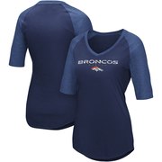 Order Denver Broncos Majestic Women's Gameday Glam Raglan Half-Sleeve T-Shirt – Navy at low prices.