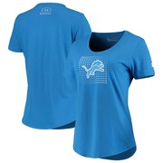 Add Detroit Lions Under Armour Women's Combine Authentic Logo Dot Box Tech Tri-Blend T-Shirt – Blue To Your NFL Collection