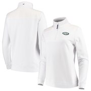 New York Jets Vineyard Vines Women's Shep Shirt Quarter-Zip Pullover Jacket – White