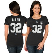 Add Marcus Allen Oakland Raiders Majestic Women's Hall of Fame Fair Catch V T-Shirt - Black To Your NFL Collection