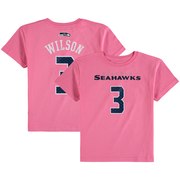 Russell Wilson Seattle Seahawks Girls Preschool Mainliner Player Name & Number T-Shirt - Pink