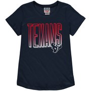 Add Houston Texans Junk Food Girls Youth Game Time T-Shirt - Navy To Your NFL Collection