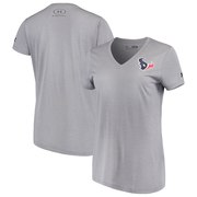 Add Houston Texans Under Armour Women's Combine Authentic Novelty Performance V-Neck T-Shirt - Heathered Gray To Your NFL Collection