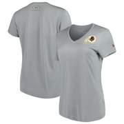 Add Washington Redskins Under Armour Women's Combine Authentic Novelty Performance V-Neck T-Shirt - Heathered Gray To Your NFL Collection