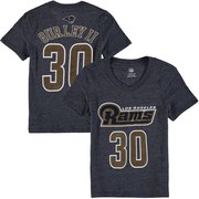 Add Todd Gurley II Los Angeles Rams Girl's Youth Tri-Blend Mainliner V-Neck Name & Number T-Shirt - Navy To Your NFL Collection