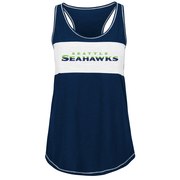 Add Seattle Seahawks Majestic Women's Game Time Glitz Tank Top - College Navy To Your NFL Collection