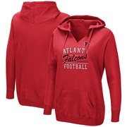 Add Atlanta Falcons Majestic Women's Quick Out V-Neck Hoodie – Red To Your NFL Collection