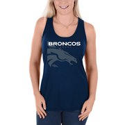 Add Denver Broncos Majestic Women's Pregame Style Racerback Tank Top - Navy To Your NFL Collection