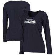 Add Seattle Seahawks NFL Pro Line Women's Plus Size Primary Logo Long Sleeve T-Shirt - College Navy To Your NFL Collection