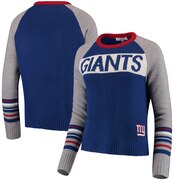 Add New York Giants Touch by Alyssa Milano Women's Team Spirit Pullover Sweater – Royal/Gray To Your NFL Collection