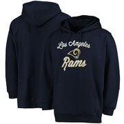 Add Los Angeles Rams Majestic Women's Plus Size Rookie Pullover Hoodie - Navy To Your NFL Collection