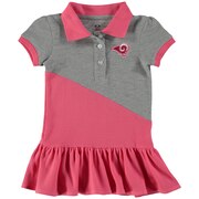 Add Los Angeles Rams Girls Toddler Good Sport Polo Dress - Pink To Your NFL Collection