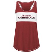 Add Arizona Cardinals Majestic Women's Game Time Glitz Tank Top - Cardinal To Your NFL Collection