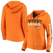 Add Denver Broncos New Era Women's Glitter Sweater Knit Tri-Blend Full-Zip Hoodie - Orange To Your NFL Collection