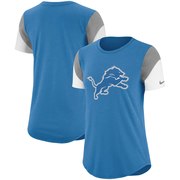 Add Detroit Lions Nike Women's Tri-Blend Team Fan T-Shirt – Blue/Gray To Your NFL Collection