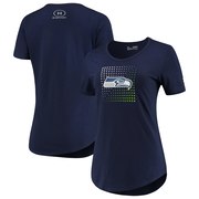 Add Seattle Seahawks Under Armour Women's Combine Authentic Logo Dot Box Tech Tri-Blend T-Shirt – College Navy To Your NFL Collection