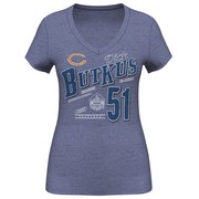 Add Dick Butkus Chicago Bears Women's Hall Of Fame Name & Number T-Shirt - Navy Blue To Your NFL Collection