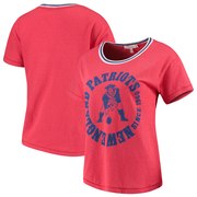 Add New England Patriots Junk Food Women's Kick Off Tri-Blend T-Shirt – Red To Your NFL Collection