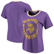 Add Minnesota Vikings Junk Food Women's Kick Off Tri-Blend T-Shirt – Purple To Your NFL Collection