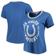 Add Indianapolis Colts Junk Food Women's Kick Off Tri-Blend T-Shirt – Royal To Your NFL Collection