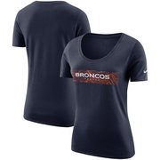 Add Denver Broncos Nike Women's Sideline Team T-Shirt – Navy To Your NFL Collection