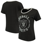 Add Oakland Raiders Junk Food Women's Kick Off Tri-Blend T-Shirt – Black To Your NFL Collection