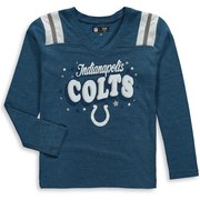 Indianapolis Colts New Era Girls Youth Starring Role Long Sleeve Tri-Blend V-Neck T-Shirt – Royal