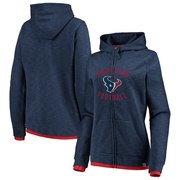 Add Houston Texans Majestic Women's Plus Size Hyper Fandom Full-Zip Hoodie – Navy/Red To Your NFL Collection