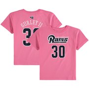 Add Todd Gurley II Los Angeles Rams Girls Preschool Mainliner Player Name & Number T-Shirt - Pink To Your NFL Collection