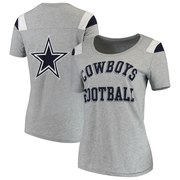 Add Dallas Cowboys Women's Hatchling Scoop Neck T-Shirt – Gray To Your NFL Collection