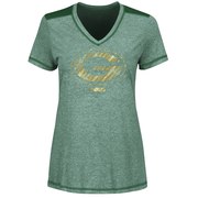 Add Green Bay Packers Majestic Women's Bright Lights V-Neck T-Shirt - Green To Your NFL Collection